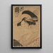 Retrato de belleza Takigawa en giya - Kitagawa Utamaro — cuadro enmarcado en la pared