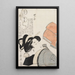 Rikomono Señor Je-sais-tout - Kitagawa Utamaro — cuadro enmarcado en la pared