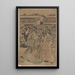 Scene at Yoshiwara - Kitagawa Utamaro — framed artwork on a wall