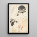 Shinohara de Tsuruya kamuro Wakaba y Chieda - Kitagawa Utamaro — cuadro enmarcado en la pared