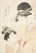 Shinohara de Tsuruya kamuro Wakaba y Chieda - Kitagawa Utamaro — vista de la obra