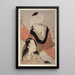 Shinshibari Fabric Tensioner - Kitagawa Utamaro — framed artwork on a wall