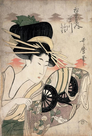La courtisane Ichikawa de l'établissement Matsuba - Kitagawa Utamaro — artwork view