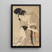 La coiffeuse - Kitagawa Utamaro — cuadro enmarcado en la pared