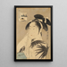 La viuda de Asahiya - Kitagawa Utamaro — cuadro enmarcado en la pared