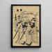 Women on the Move - Kitagawa Utamaro — framed artwork on a wall
