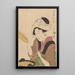 Mujer cocinando - Kitagawa Utamaro — cuadro enmarcado en la pared