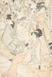 Impresor en madera distribuyendo nuevas estampas - Kitagawa Utamaro — vista de la obra