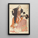 Kuronushi de la casa Tomo - Kitagawa Utamaro — cuadro enmarcado en la pared