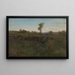 Estudio de paisaje de los alrededores de Karlsruhe - Kitty Kielland — cuadro enmarcado en la pared