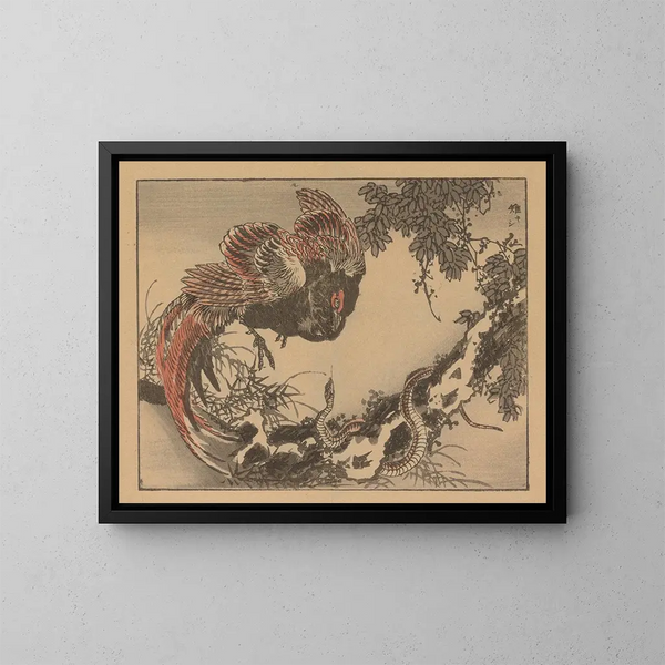Bairei gafu Pl. 06 - Kono Bairei — framed artwork on a wall