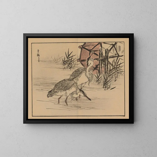 Bairei gafu, plancha 35 - Kono Bairei — cuadro enmarcado en la pared