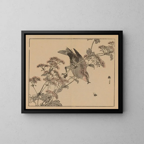 Bairei gafu, planche 45 - Kono Bairei — cuadro enmarcado en la pared