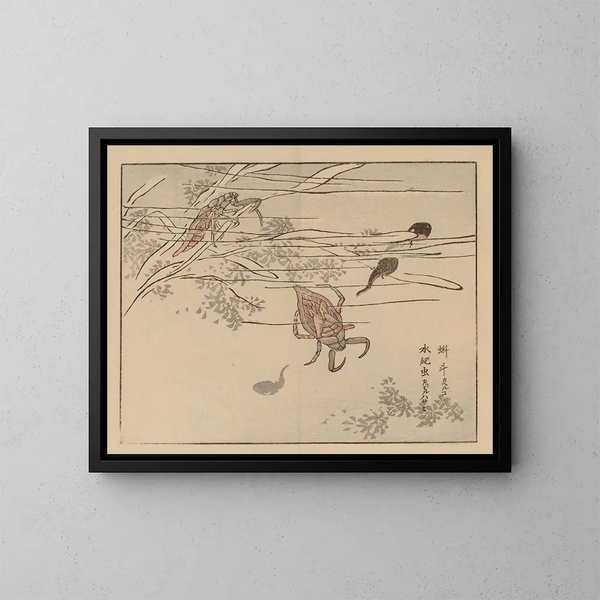 Bairei gafu, plancha 67 - Kono Bairei — cuadro enmarcado en la pared