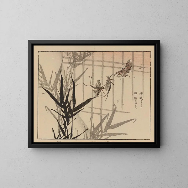 Bairei gafu, plancha 68 - Kono Bairei — cuadro enmarcado en la pared