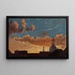 Cielo de la tarde en Dresde - Knud Baade — cuadro enmarcado en la pared