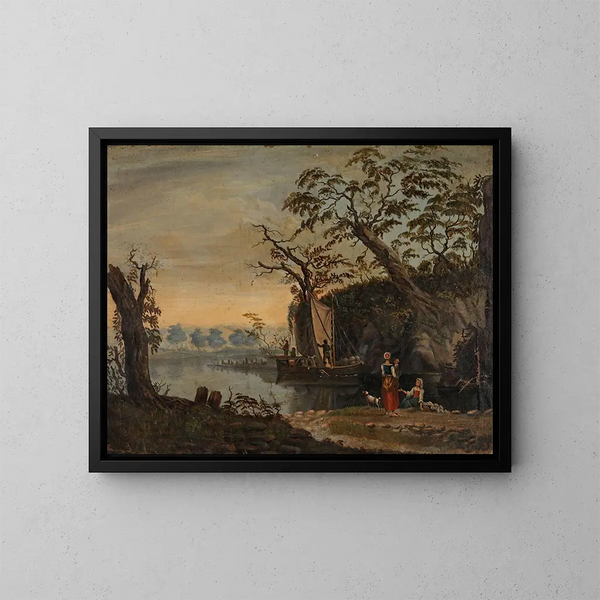 Paisaje - Knud Baade — cuadro enmarcado en la pared
