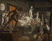 Escena de la academia en Copenhague - Knud Baade — vista de la obra