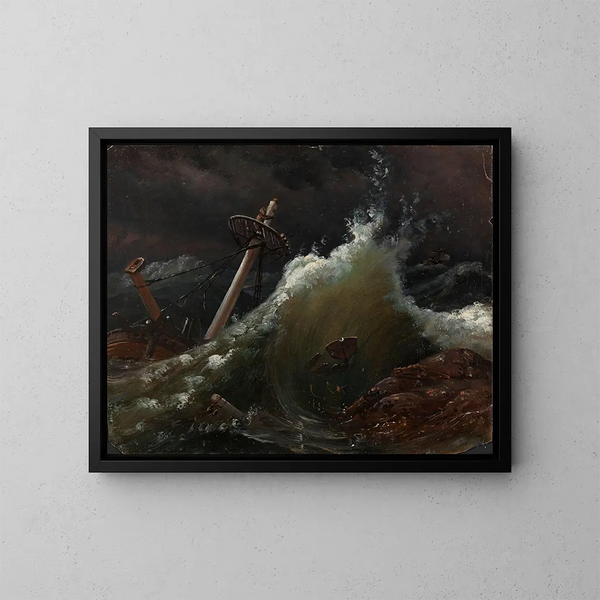 Naufragio - Knud Baade — cuadro enmarcado en la pared