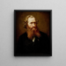Retrato del pintor J. F. Eckersberg - Knud Bergslien — cuadro enmarcado en la pared