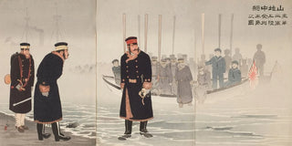 Kobayashi Kiyochika - LieutenantGeneral Yamaji Leading the Japanese Second Army during Its Landing on the Jinzhou Peninsula.webp