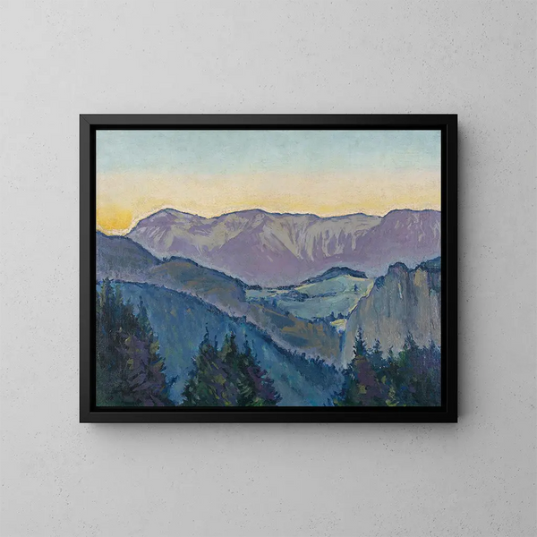 Koloman Moser - Blick auf die Rax von der Villa Mautner v Markhof im Abendlicht.webp