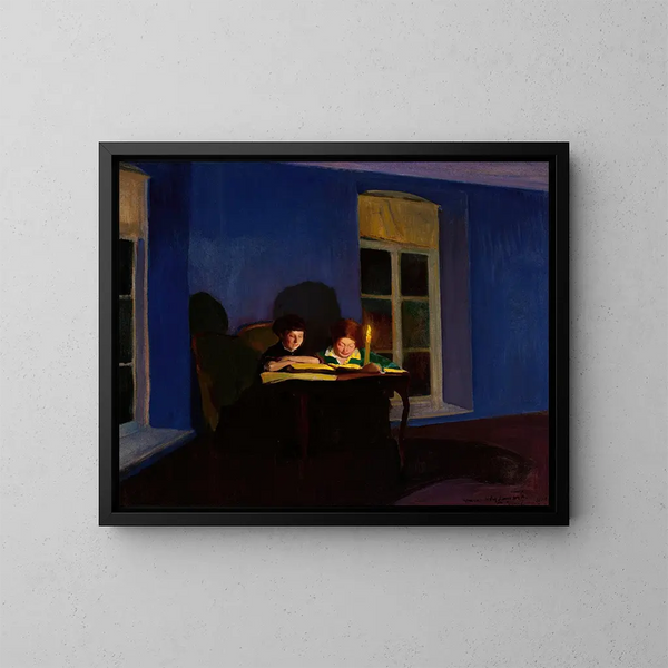 Candlelight - Konrad Krzyżanowski — framed artwork on a wall