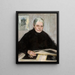 Portrait Painting of Emilia Mirecka - Konrad Krzyżanowski — framed artwork on a wall