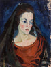 Retrato de una mujer - Konrad Mägi — vista de la obra