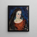 Retrato de una mujer - Konrad Mägi — cuadro enmarcado en la pared