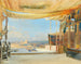 Vista de la Esfinge y las pirámides de Giza - Konrad Petrides — vista de la obra