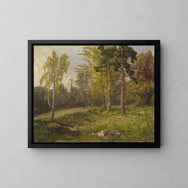 Paisaje forestal - Konrad Petrides — cuadro enmarcado en la pared