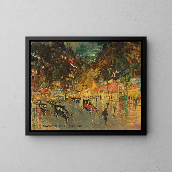 Grandes Boulevard Richelieu-Drouot - Konstantin Alexeïevitch Korovine — cuadro enmarcado en la pared