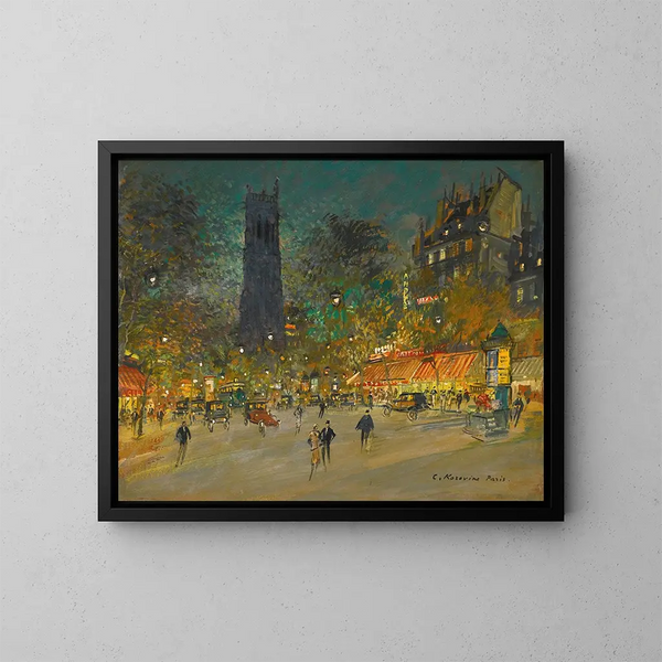 La torre Saint-Jacques - Konstantin Alexeïevitch Korovine — cuadro enmarcado en la pared