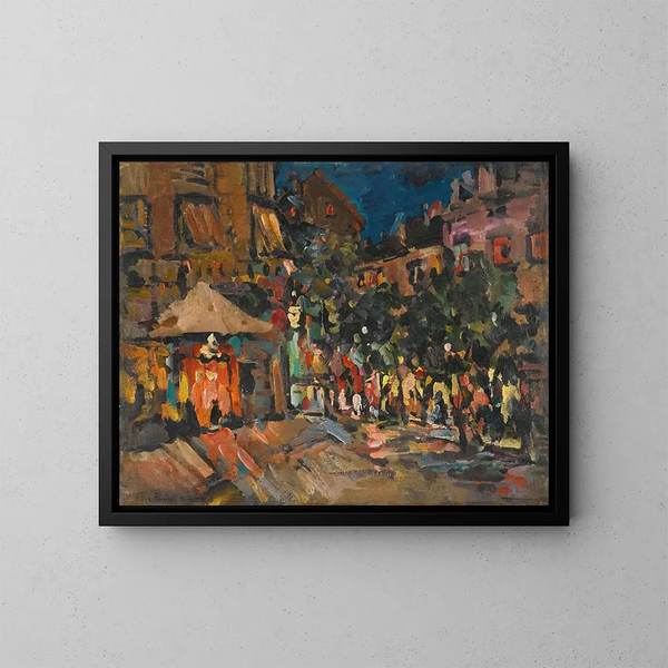París la noche - Konstantin Alexeïevitch Korovine — cuadro enmarcado en la pared