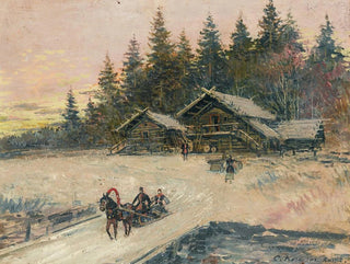 Konstantin Alexeevich Korovin - Winter Scene With Troika.webp