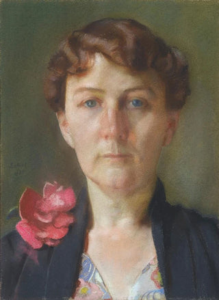 Konstantin Andreevich Somov - Portrait Of A Lady.webp