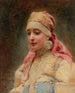 Retrato de una muchacha - Konstantin Egorovich Makovsky — vista de la obra