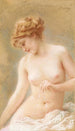 Nu sentado - Konstantin Egorovich Makovsky — vista de la obra