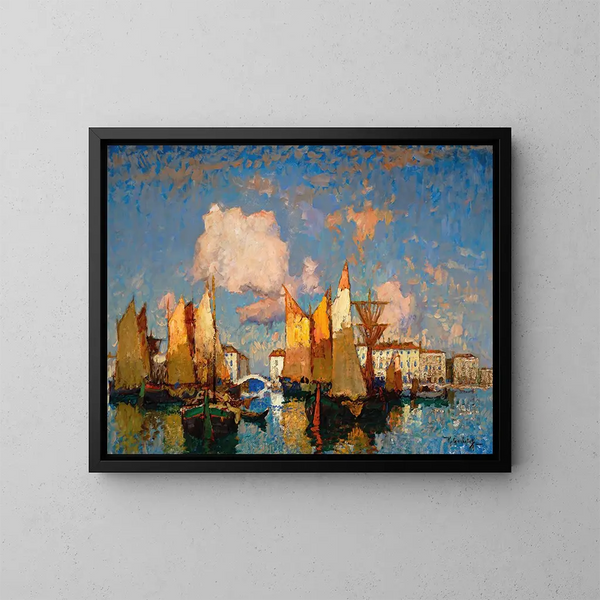 Chioggia - Konstantin Ivanovich Gorbatov — cuadro enmarcado en la pared