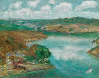 Konstantin Pavlovich Kuznetsov - Paysage aux alentours du Blon Blon River in Brittany.webp