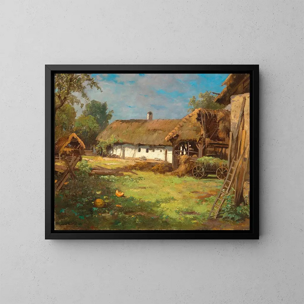 Le Mitterpullendorf in Burgenland - Konstantin Stoitzner — framed artwork on a wall
