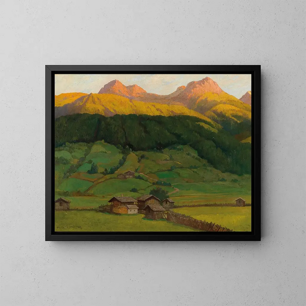 Invasion de la nuit Oberpinzgau - Konstantin Stoitzner — framed artwork on a wall