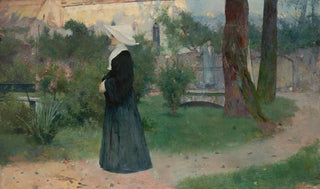 Konstanty Makowski - Daughter of Charity in the hospital garden.webp