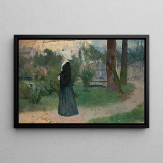 Konstanty Makowski - Daughter of Charity in the hospital garden.webp