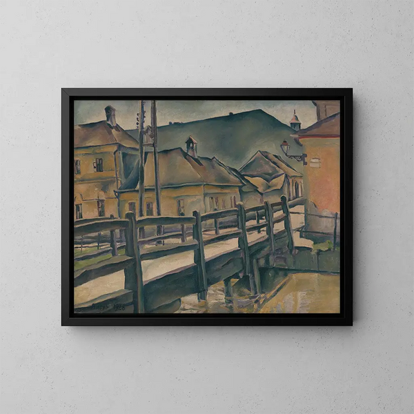Calle Garbiarska en Kociach - Konstantin Bauer — cuadro enmarcado en la pared