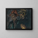 Tulips Painting - Konstantin Bauer — framed artwork on a wall