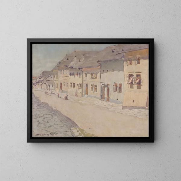 Recolección en Levoe - Konstantin Bauer — cuadro enmarcado en la pared