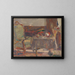 Interior de habitación - Konstantin Korovin — cuadro enmarcado en la pared