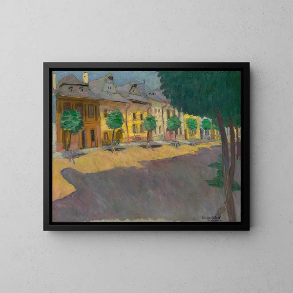Calle en Kemark - Konstantin Korovin — cuadro enmarcado en la pared